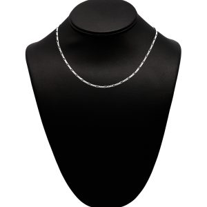 Silver Figaro 2.2mm 16" - Silver Chain - Image 1