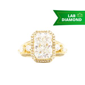 Radiant Cut 6.36ct Lab #274 - Diamond Ring - Image 1