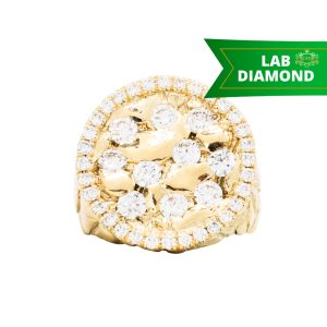 Icy Ron Nugget Ring 3.4ct 10k #66 - Ring