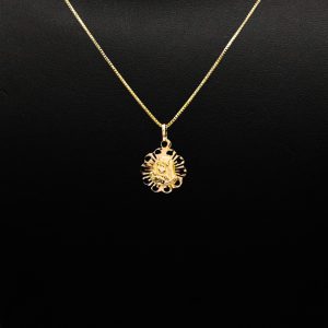 Small Mary Pendant 14k - Pendant - Image 2