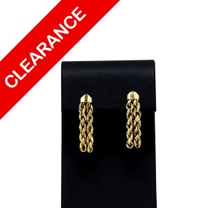 Dangly Rope Earrings 10k  - Earrings