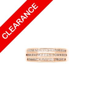 Rose Gold Diamond Band .25ct 10k - Ring - Image 1