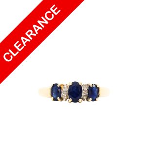 Oval Sapphire Ring 14k - Ring