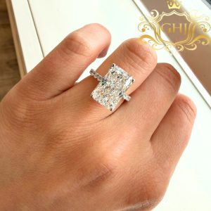 Radiant Cut 6.9ct Lab #69 - Diamond Ring - Image 2