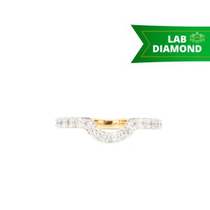 Curved Diamond Band .50ct Lab 14k - Diamond Ring
