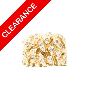 Diamond Nugget Ring 1ct 10k #119- Ring