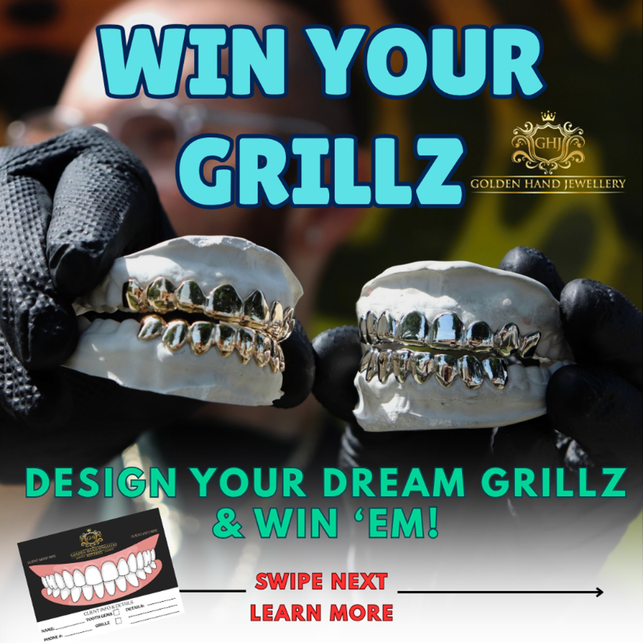D*A様 grillz jewels 2021 カレンダー　kohh WIN YOUR GRILLZ - Golden Hand Jewellery