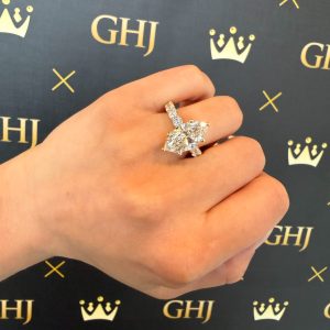 Marquise Cut 7.3ct Lab #22 - Diamond Ring - Image 3