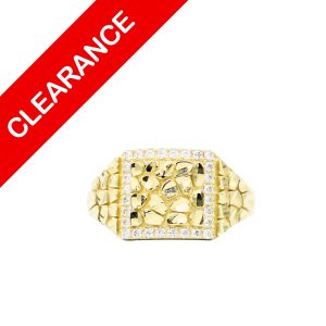 Cz Nugget Ring10k - Ring
