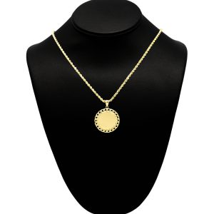 Small Cuban Memory Pendant 10k- Pendant