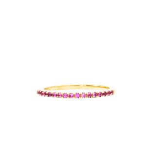 Natural Pink Sapphire 14k- Ring