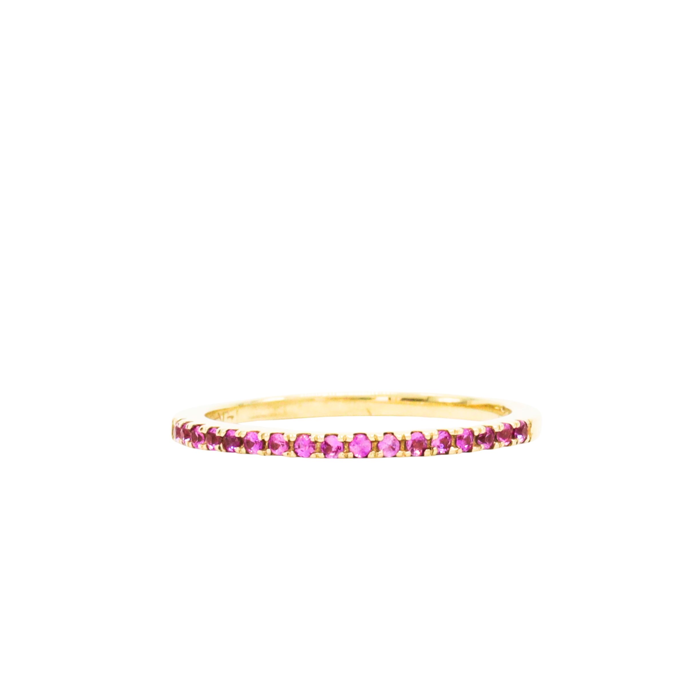 Natural Pink Sapphire 14k- Ring