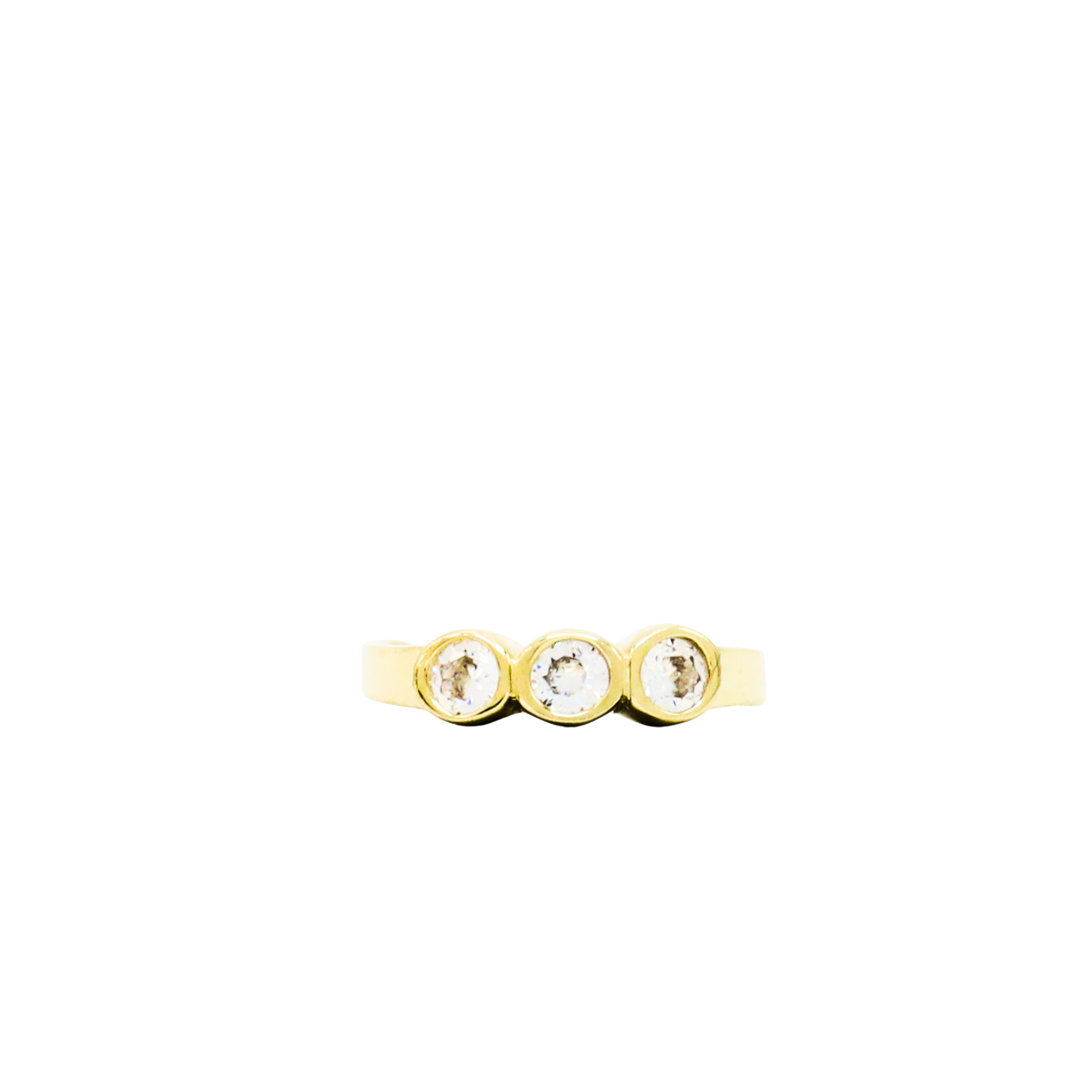 Mini Triple CZ - Baby & Youth Ring - Golden Hand Jewellery