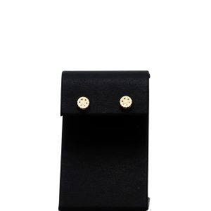 Yellow Silver Moissanite Studs- Silver Earrings - Image 1