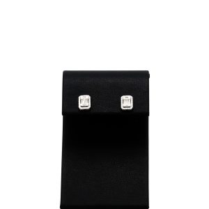 Silver Moissanite Studs- Silver Earrings