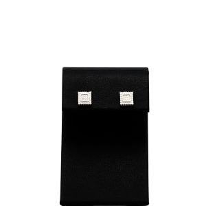 Silver Square Moissanite Studs- Silver Earrings - Image 1
