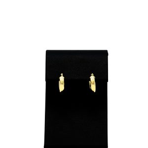 Small Chunky Hoop 10k- Earrings