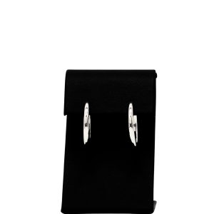 White Gold Hoops 10k- Earrings
