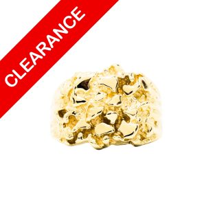 Solid 204 Nugget Ring 10k - Ring
