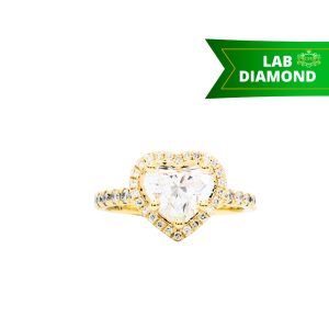 Heart Cut Diamond Ring 2.5ct 10k #174 - Ring
