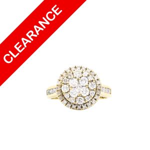 Round Diamond Cluster Ring 1ct 10k - Ring