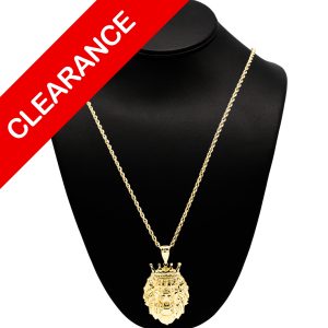 Crown Lion Pendant 10k - Pendant