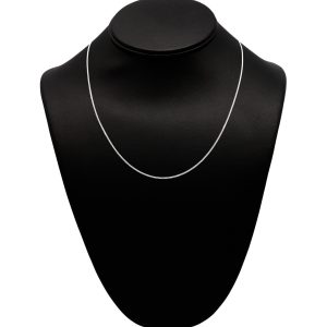 Silver Solid Cuban 1.25mm 18" - Silver Chain - Image 1