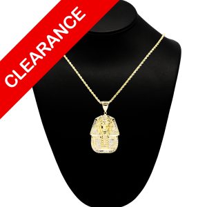 Two Tone King Tut Pendant 10k - Pendant - Image 1