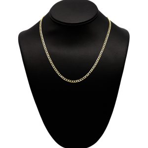 Two Tone Cuban 3.4mm 18" - Chains
