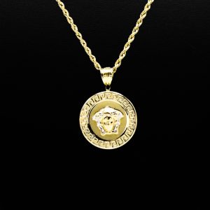 Round Medusa 10k - Pendant - Image 2