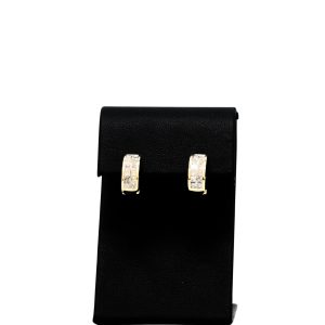 Princess Cut Diamond Hoops 2ct 14k - Genuine Diamond Earrings