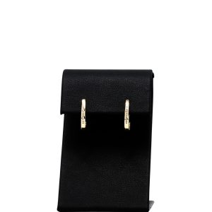 Diamond Hoops .05ct 10k - Genuine Diamond Earrings