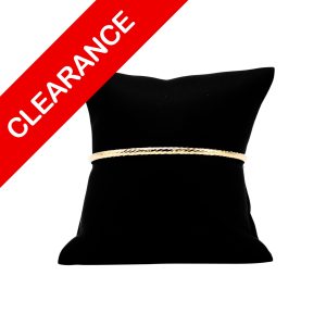 Bangle Bracelet 3mm 10k 7.5" - Bracelet