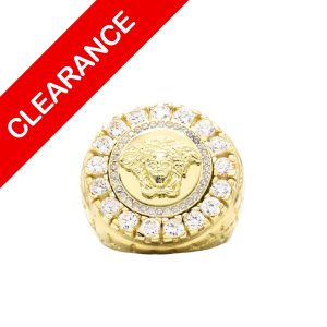 Large CZ Medusa Ring 10k - Ring