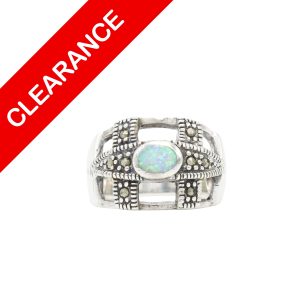 Silver Opal Ring - Silver Ring