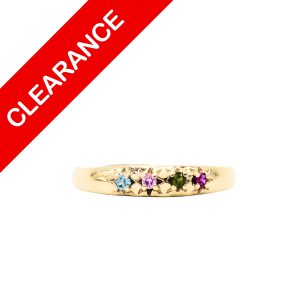 4 Stone Star Family Ring 10k - Ring