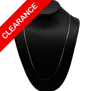 Flat Triangle .90mm 10k 24" - Chain
