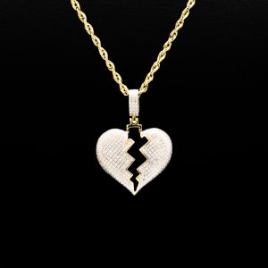 Diamond Heart .35ct 10k - Pendant - Image 2
