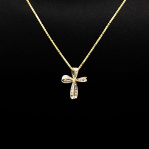 Diamond Cross .10ct 10k - Pendant - Image 2