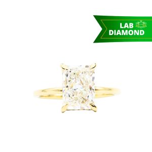 Radiant Cut Diamond Ring 3.0ct 14k #292 - Ring