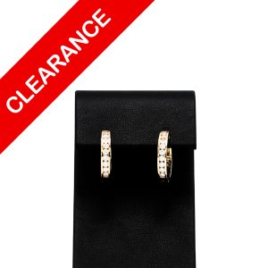Diamond Hoop 1.03ct 14k #228 - Earrings - Image 1