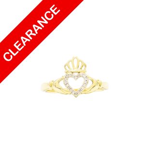 Diamond Claddagh Ring .05ct 10k - Ring