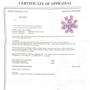 Genuine Ruby Ring 18k #246 - Ring - Image 2