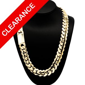 Solid Miami Cuban 18mm 10k 24.5" - Chain