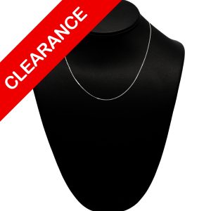 White Gold Solid Cuban .85mm 10k 17" - Chain