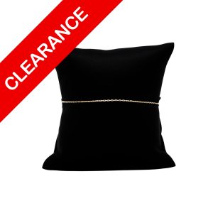 Rectangle Cable Bracelet 1mm 10k 7.5" - Bracelet