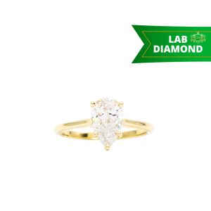 Pear Cut Diamond Ring 1.5ct 10k #287 - Ring - Image 1