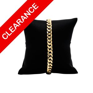 Hollow Miami Cuban Bracelet 7.5mm 10k 8.5" - Bracelet