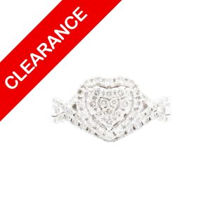 Heart Cluster Diamond Ring 1ct 10k - Ring