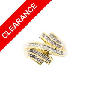 Baguette Cluster Diamond Ring .50ct 10k - Ring